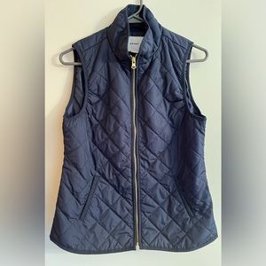 Old Navy Blue Quilted Vest — Women’s Size Small